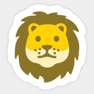 Lionface Emoticon Sticker